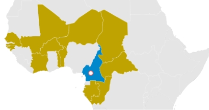 Cameroun - Carte Zone CIMA AFRIQUE